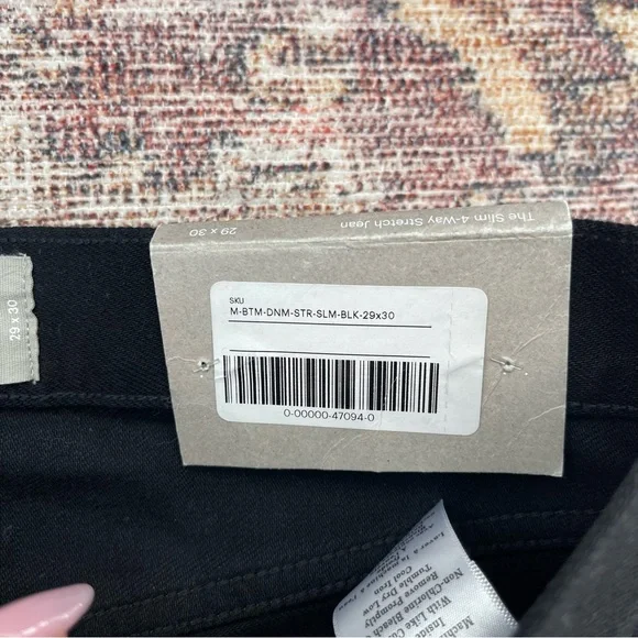 NWT Everlane Slim 4-way Stretch Jean